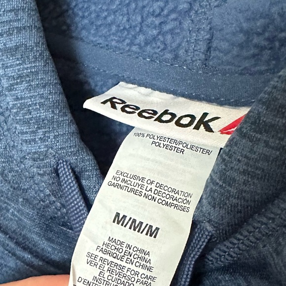 Reebok Blue Hoodie Size Medium | Athletic Wear - Picture 5 of 5